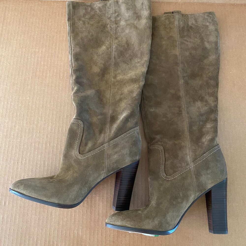 Veronica Beard Vesper Suede Knee-High Boot | US 9.5